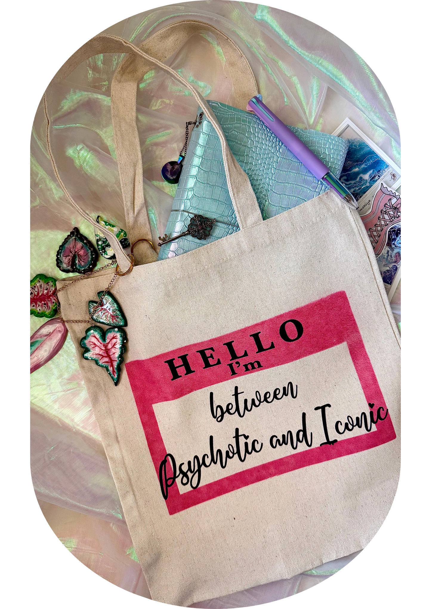 TOTE BAG "Psychotic and Iconic"