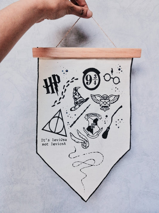 Banderole murale en tissu (à suspendre) "Harry Potter"